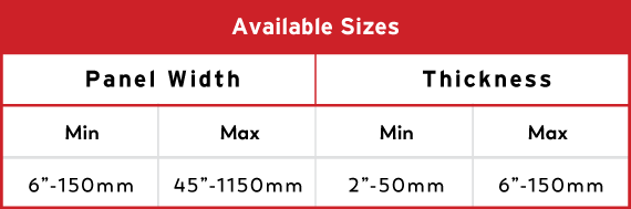 Product 1 Aviable Sizes