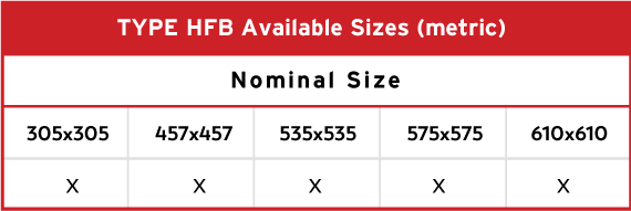 Product 1 Aviable Sizes