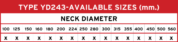 Product 1 Aviable Sizes