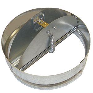 Round Ceiling Radiation Butterfly & Curtain Type Damper - UL Button Image  3 
