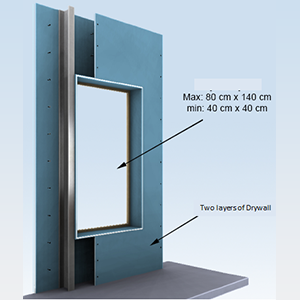 Fire Resistant Drywall Access Panel Button Image  4 