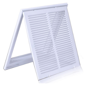 Return Air Filter Grille with Frame – Removable Face Button Image  3 