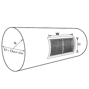 Round Duct Grilles (Spiral Pipe Grille) Button Image  4 